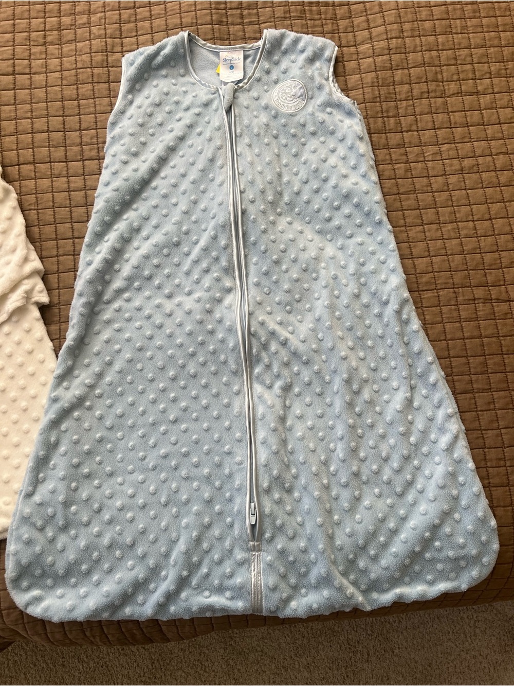 Halo SleepSack Plush Dot Blue Large 12-18M